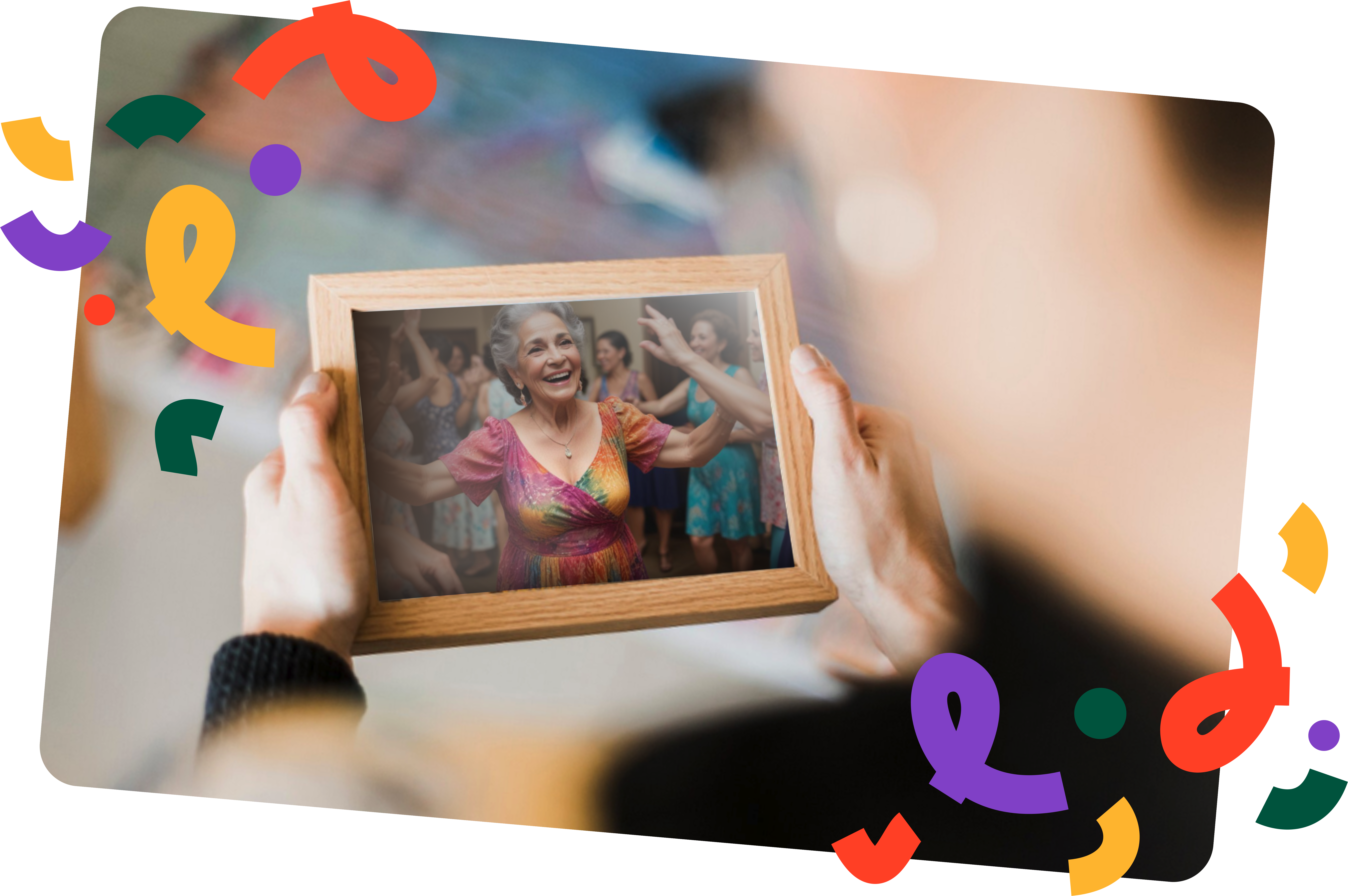 Two-women-smiling-holding-framed-photo-of-loved-one Two-women-smiling-holding-framed-photo-of-loved-one